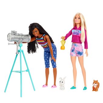 Deux Poupées Barbie Coffret Camping avec accessoires