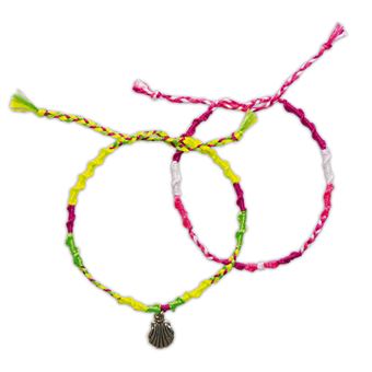 Kit créatif Janod 7 bracelets brésiliens fluo a créer