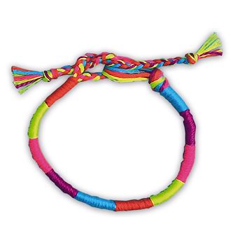 Kit créatif Janod 7 bracelets brésiliens fluo a créer