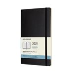 Agenda-carnet 2021 mensuel Moleskine Souple grand format Noir