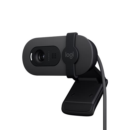 Logitech BRIO 100 - Webcam - kleur - 2 MP - 1920 x 1080 - 720p, 1080p - audio - USB