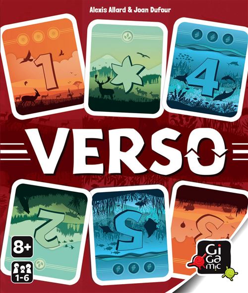Jeu D'ambiance Gigamic Verso – Jeu De Cartes Stratégiques, 1-6 Joueurs
