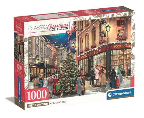 Puzzle 1000 pièces : La Promenade de Noël Clementoni Puzzles - vue 9
