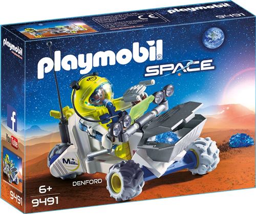 Playmobil Space 9491 Spationaute Avec Véhicule D'Exploration Spatiale