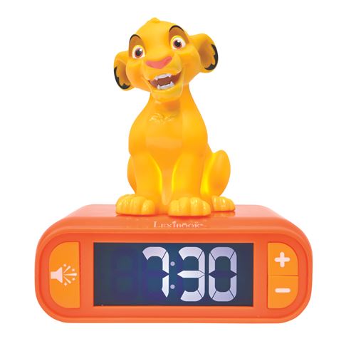 Reveil digital avec veilleuse Simba et effets sonores
