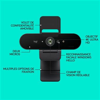 Logitech Brio 4K webbkamera Stream edition (svart) - Elgiganten