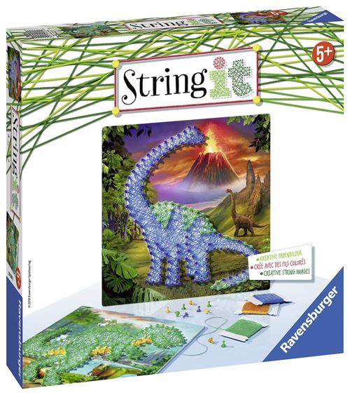 Kit créatif Ravensburger String it Dinosaurs