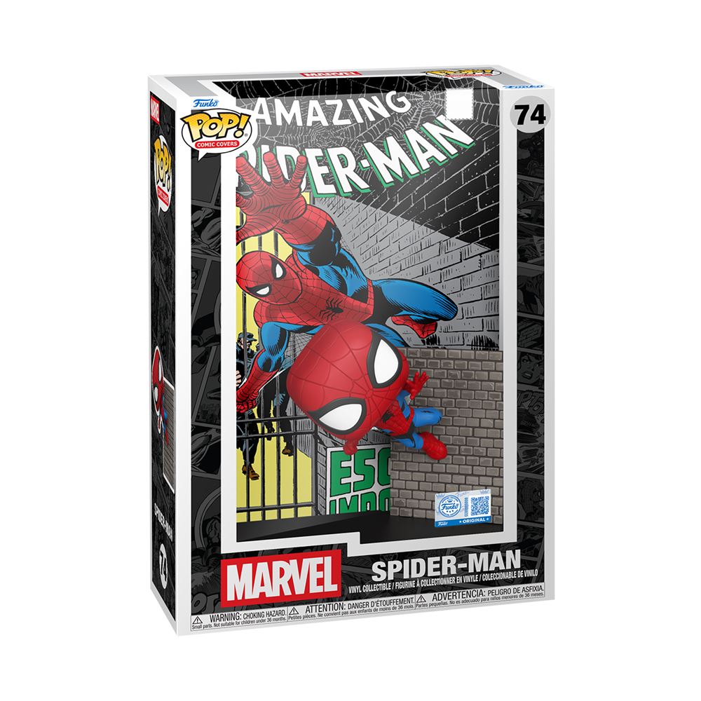 Funko Pop! Marvel – Spider-Man (version Comics) – Figurine Vinyle 9,5 Cm – Collection Officielle, Dès 6 Ans