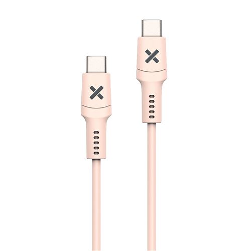 Câble Wefix USB-C vers USB-C 60 W 1 m Rose