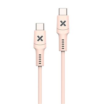 Câble Wefix USB-C vers USB-C 60 W 1 m Rose - 1