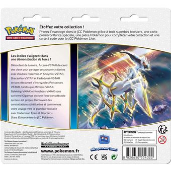 Carte à collectionner Pokémon EB09 Pack 3 Boosters