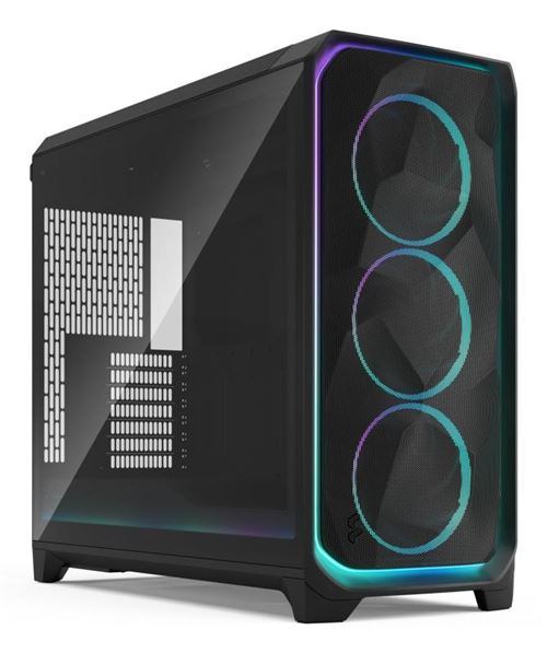 Boitier PC Fractal Design Meshify 3 XL grand tour noir ARGB avec panneau latéral verre trempé