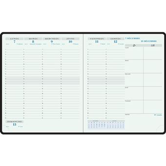 Agenda semainier Exacompta Horizons 22 Tailor 18 x 22,5 cm 2022 Modèle aléatoire