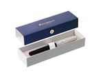 WATERMAN Emblème Stylo plume, noir, plume moyenne, encre bleue, Coffret cadeau