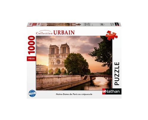 Puzzle 1000 pièces Nathan Notre Dame de Paris au crépuscule