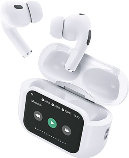 TWS Play Touch ANC Ecran Tactile 1.65'' Intra Wh - vue 2
