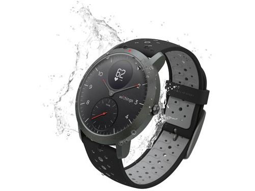 Montre connectée hybride Withings Steel HR Sport 40 mm Noir