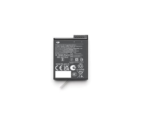 Batterie extrême Dji Plus pour Osmo Action 3, Osmo Action 4, Osmo Action 5 Pro et Osmo Action 6 1950 mAh Noir