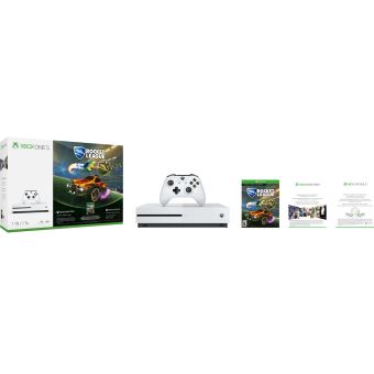 Microsoft Xbox One S - Rocket League Bundle - console de jeux - 4K - HDR - 1 To HDD - blanc - 1