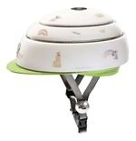 Casque de vélo pour enfants pliable Closca Leaf Taille S Beige et Vert