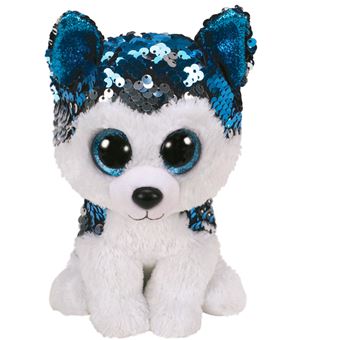 Peluche Ty Flippables Taille S Slush le chien 15 cm