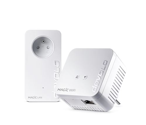 Kit De Démarrage 2 Adaptateurs Cpl Devolo Magic 1 WiFi Mini Blanc
