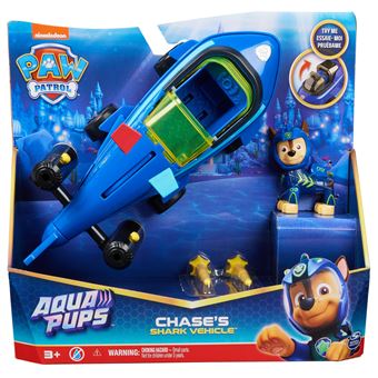 Véhicule avec Figurine Chase Paw Patrol Aqua Pups Pat’Patrouille
