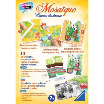 Kit créatif Ravensburger Mosaique Cactus et Lama