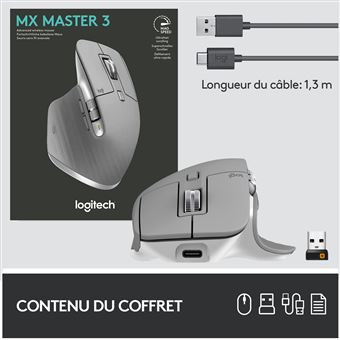 Guide de l'utilisateur de la souris sans fil logitech MX Master 3