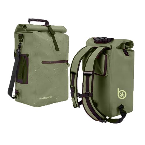 Sac à Dos Vélo BADAWIN 3 En 1 - 28L Étanche | Sacoche Porte-Bagage + Sac Dos + Bandoulière