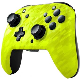 Manette Nintendo Switch sans fil Pdp Faceoff Deluxe Camouflage Jaune