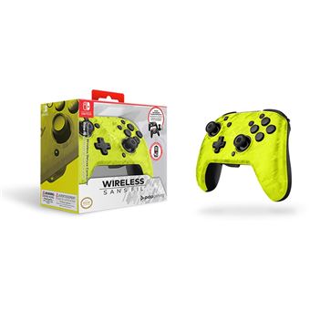 Manette Nintendo Switch sans fil Pdp Faceoff Deluxe Camouflage Jaune