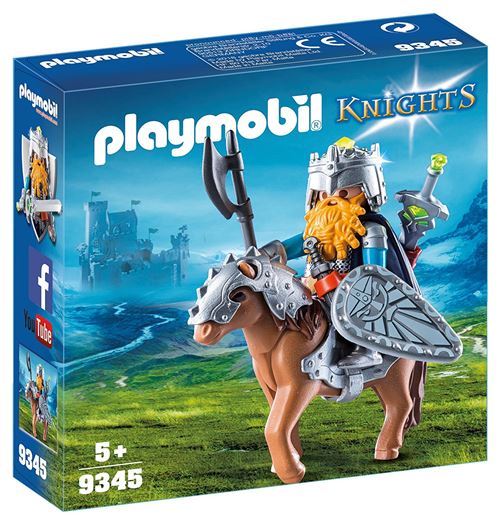 Playmobil Knights 9345 Combattant Nain Et Poney