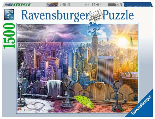 Puzzle 1500 pièces Ravensburger Les saisons à New York
