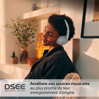 Casque audio sans fil SONY Bluetooth à réduction de bruit WH-CH720N Blanc