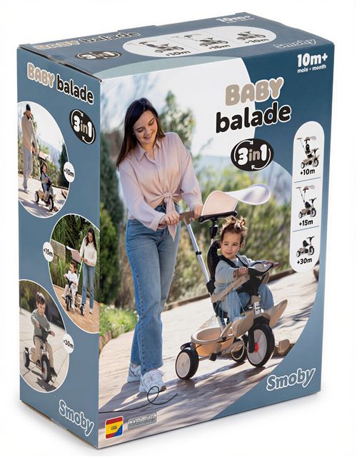 Tricycle Smoby Baby Balade