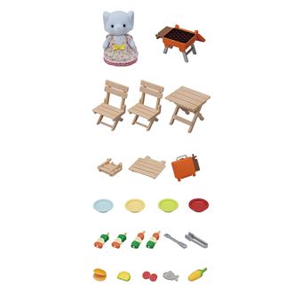 Playset Sylvanian Families La fille éléphant et son set de pique-nique