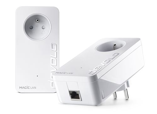 Kit de démarrage 2 adaptateurs CPL Devolo Magic 1 LAN Blanc