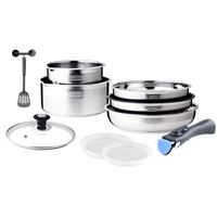 Batterie de cuisine 10 pièces Arthur Martin AM0025 Gris