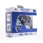 Manette Sans Fil Freaks And Geeks Camo Blanc clair pour PS4 avec Prise Jack pour casque et boutons lumineux