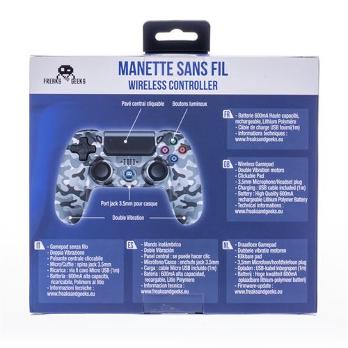 Manette Sans Fil pour PS4 Avec Prise Jack pour casque et boutons lumineux -  Violet - Hisoka - Freaks and Geeks