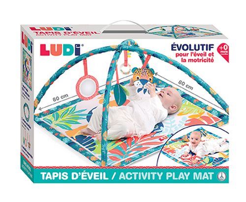 Ludi Tapis d'&eacute;veil MULTICOLORE Ludi80x80 cm