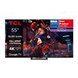 TV QLED TCL 55C749 139 cm 4K UHD Google TV Aluminium brossé