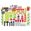 Cuisine Dinette Ecoiffier - Boîte De 100 Pièces (Aliments, Ustensiles, Casseroles) - Jeu D'imitation Pour Enfants Dès 18 Mois - Fabriqué En France - 9