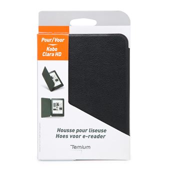 Housse pour liseuse Temium Noir pour Kobo Clara HD