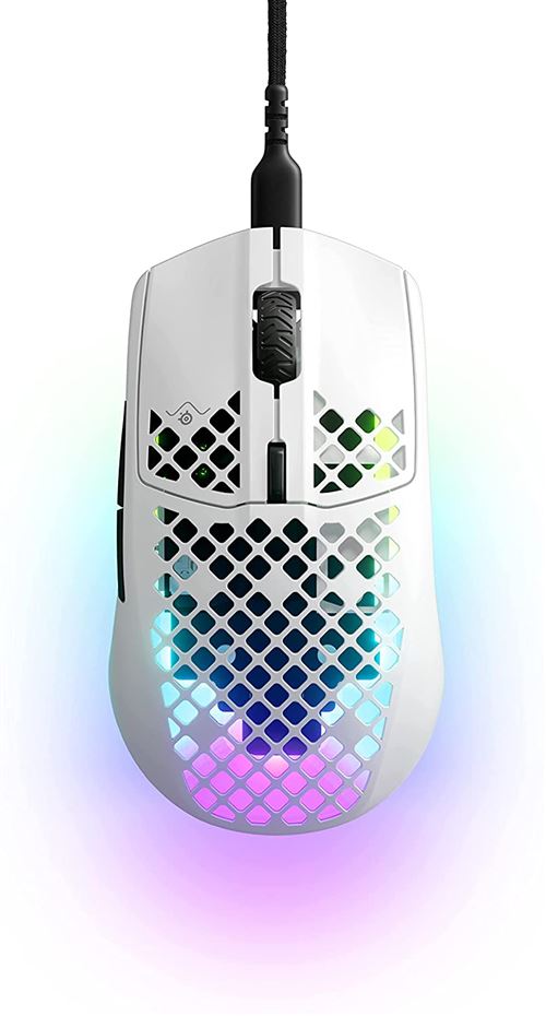 Souris gaming filaire SteelSeries Aerox 3 Snow Blanc Edition 2022