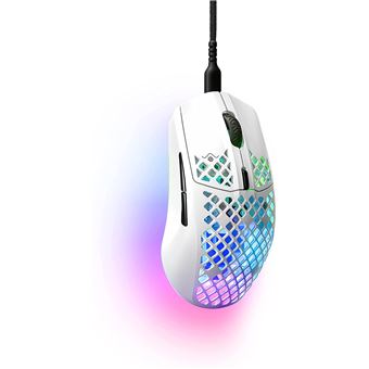 Souris gaming filaire SteelSeries Aerox 3 Snow Blanc Edition 2022