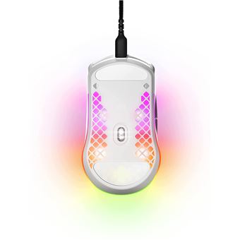 Souris gaming filaire SteelSeries Aerox 3 Snow Blanc Edition 2022