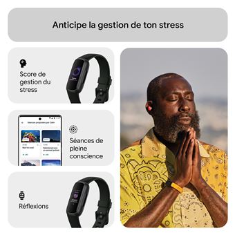 Bracelets connectés Fitbit Inspire 2 Noir avec 1 an gratuit à Fitbit  Premium sur