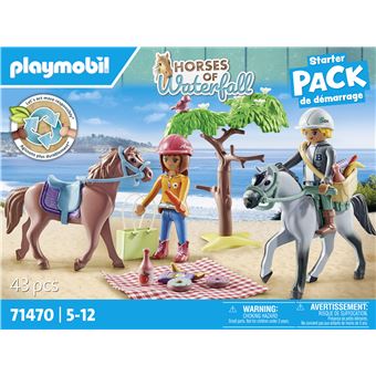 Playmobil Le club d'équitation 71470 Amelia et Ben avec chevaux - 1